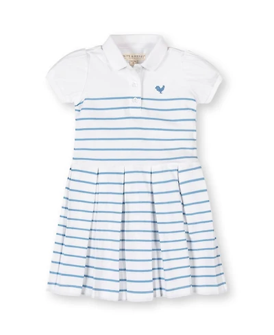 Hope & Henry Toddler Girls Organic Puff Sleeve Pique Polo Dress