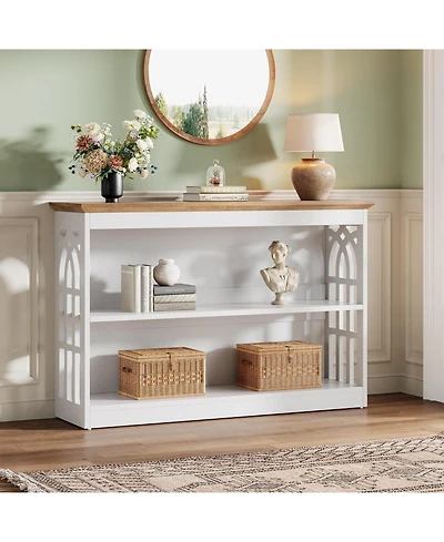 Tribesigns 41.34" 3 Tier Console Table, Narrow Entryway & Sofa Table for Living Room