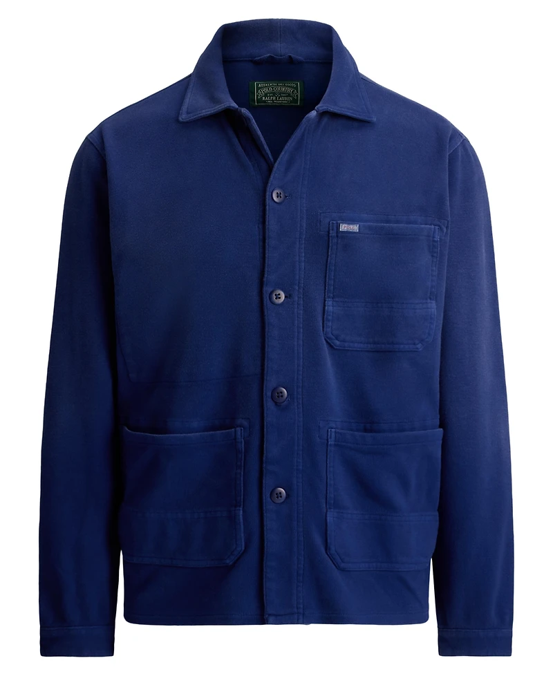 Polo Ralph Lauren Men's Straight Collar Long-Sleeve Overshirt