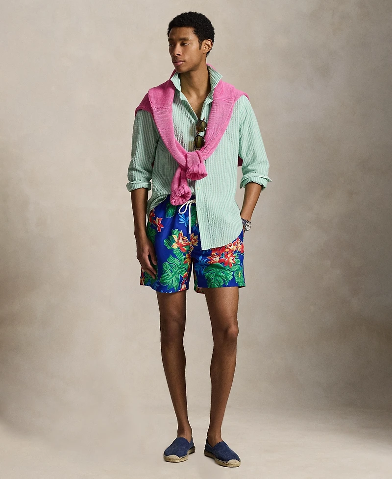 Polo Ralph Lauren Men's Tropical Floral Swim Trunks