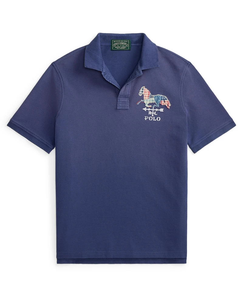 Polo Ralph Lauren Men's Short-Sleeve Ribbed Collar Shirt