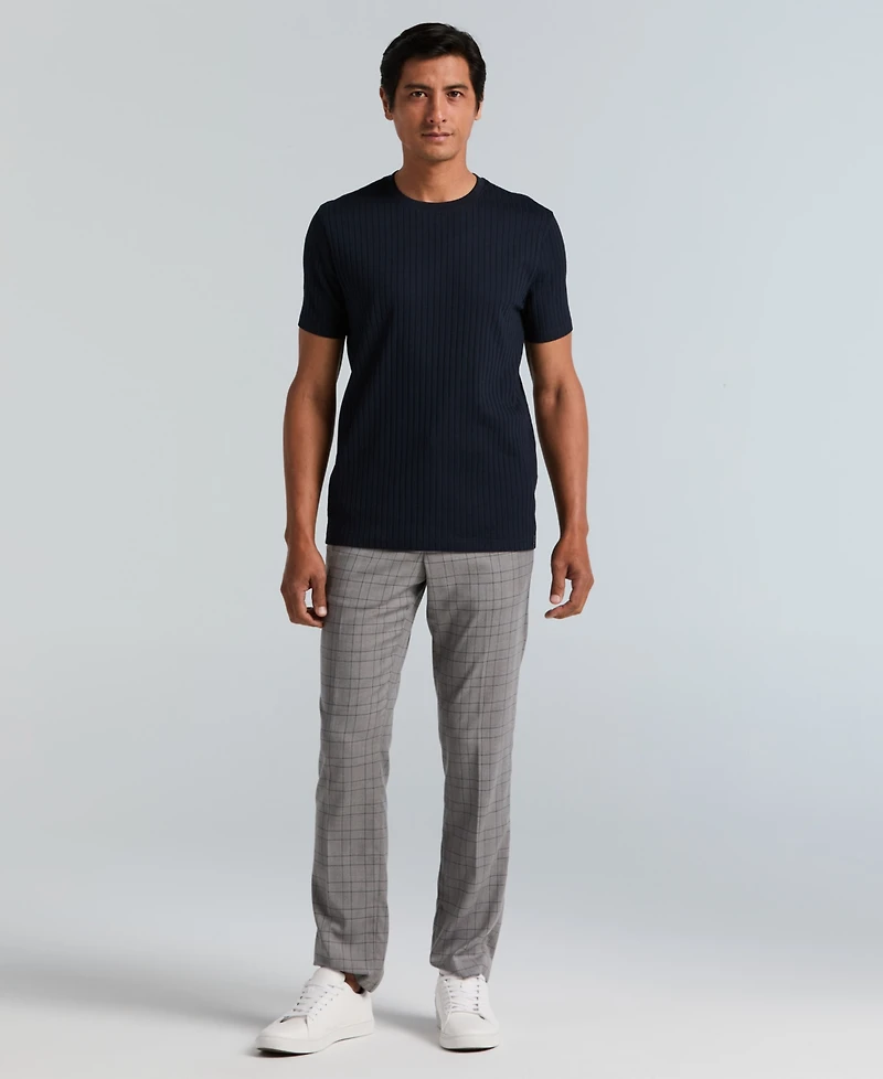 Perry Ellis Men's Rib Knit Crew Neck T-shirt