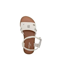 Bebe Little Girls Fashion Sandals – Dressy Shoes with Decorative Metal Charms