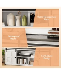 Gaomon Farmhouse Tv Stand for 75 Inch Tv