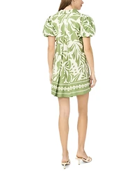 Msk Petite Collared Neck Mini Shift Dress