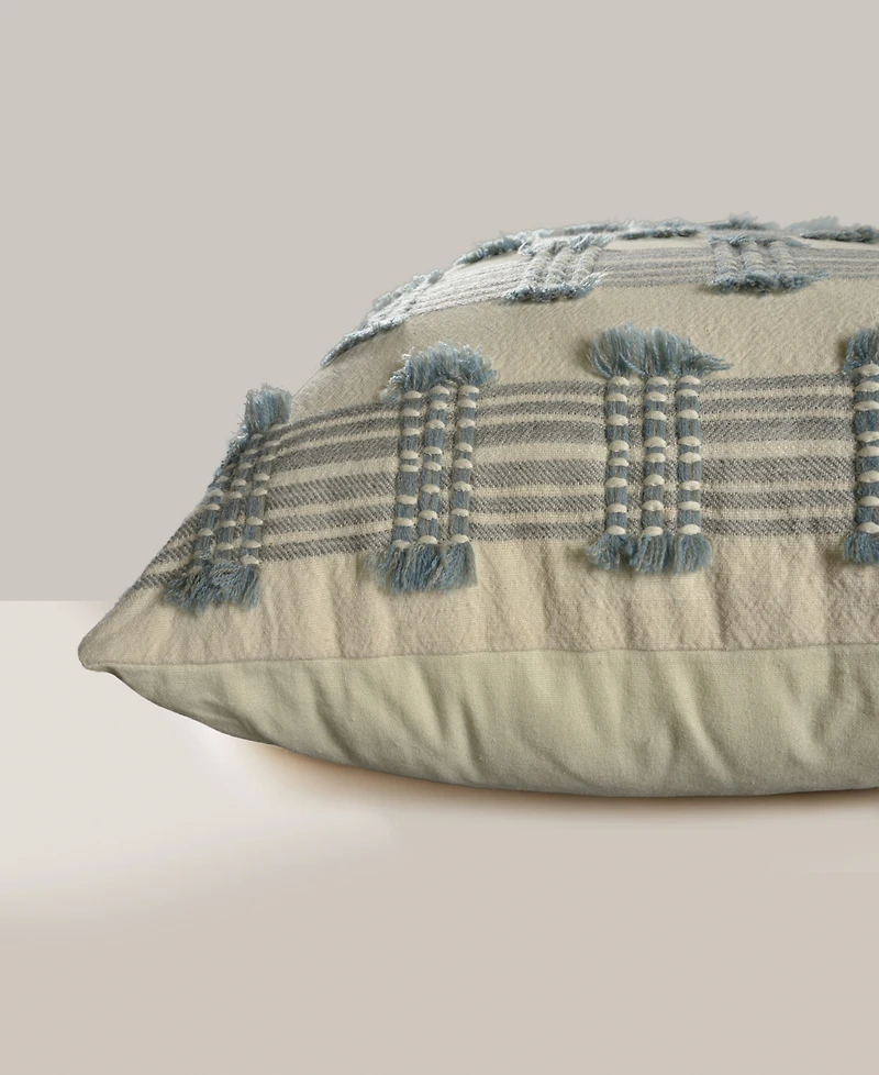 Rizzy Home Lena Cotton Blend Decorative Pillow, 18" x