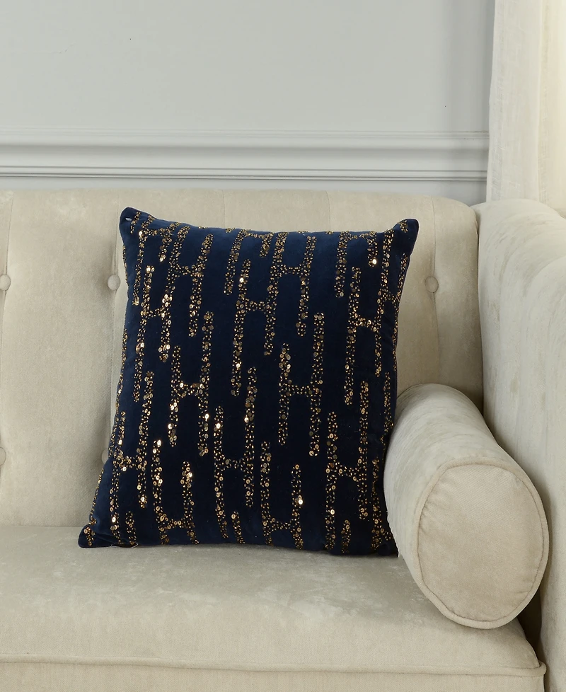 Rizzy Home Lucy Cotton Decorative Pillow, 18" x