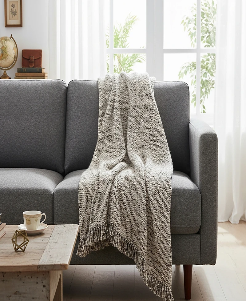 Rizzy Home Ruth Boucle Texture Throw