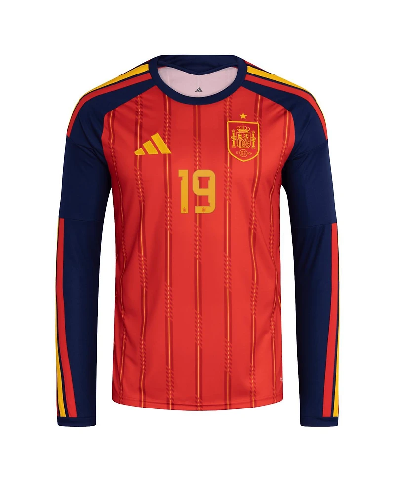 Adidas Men's Lamine Yamal Red Spain National Team 2026 Home Replica Long Sleeve Jersey