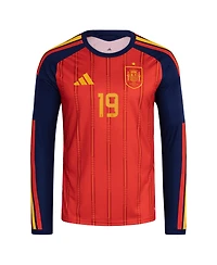 Adidas Men's Lamine Yamal Red Spain National Team 2026 Home Replica Long Sleeve Jersey