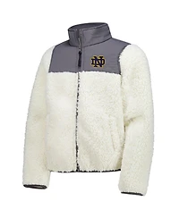 Garb Big Boys and Girls Charcoal Notre Dame Fighting Irish Teddy Sherpa Jacket