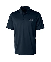 Cutter & Buck Men's Navy Seattle Seahawks Prospect Textured Stretch Polo Shirt