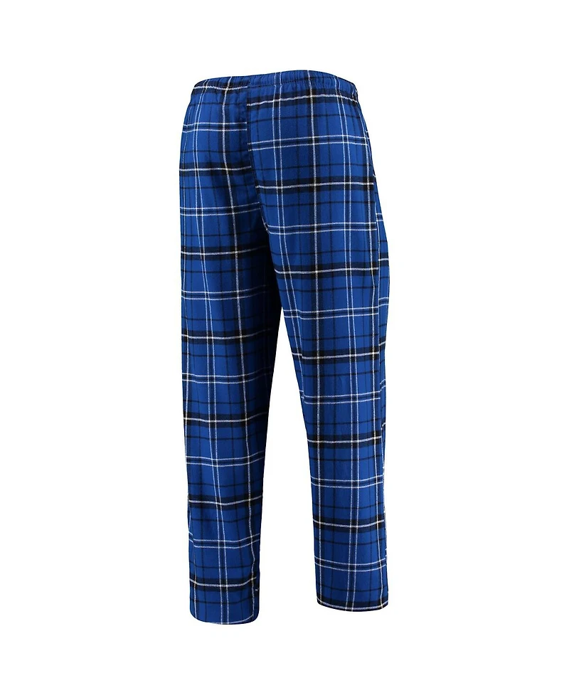 Concepts Sport Men's Blue/Black New York Knicks Ultimate Plaid Flannel Pants