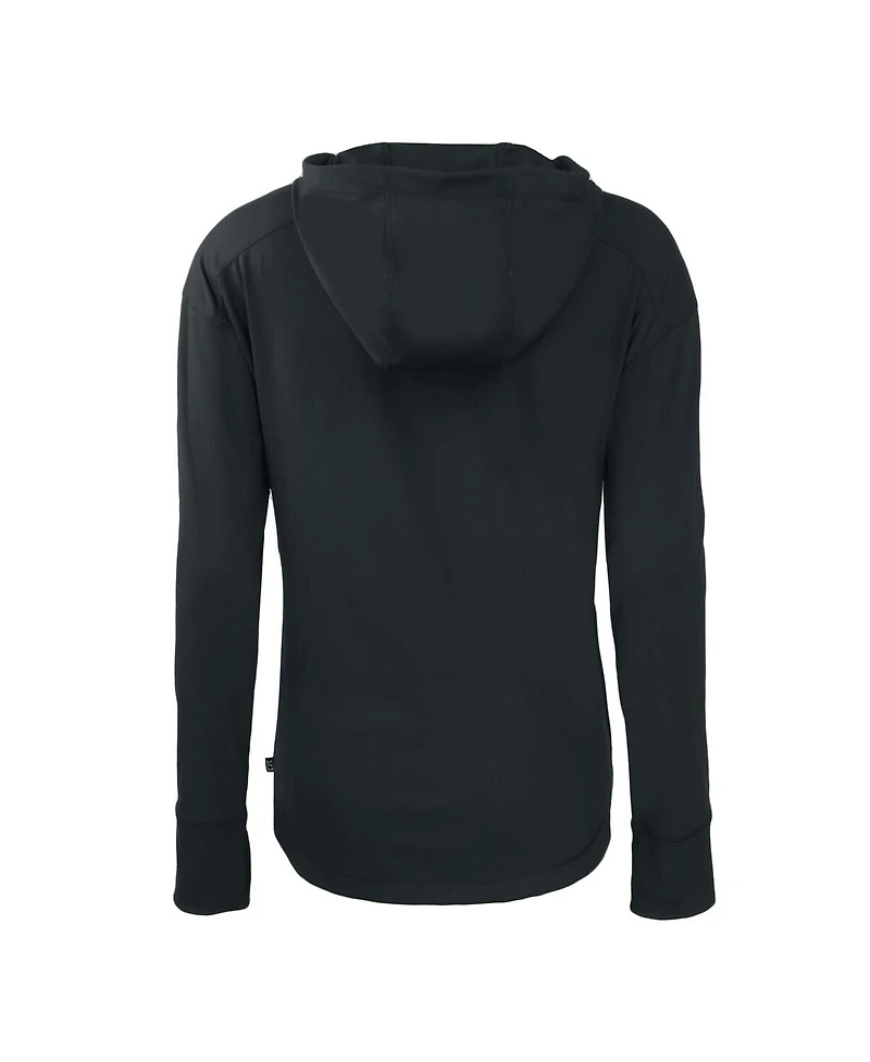 Cutter & Buck Women's Black Duke Blue Devils Daybreak Eco Full-Zip Hoodie