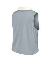 Fanatics Women's Gray Philadelphia Eagles Studio Wellness V-Neck Tank Top