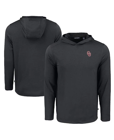 Cutter & Buck Men's Black Oklahoma Sooners Coastline Epic Comfort Eco Long Sleeve Hoodie