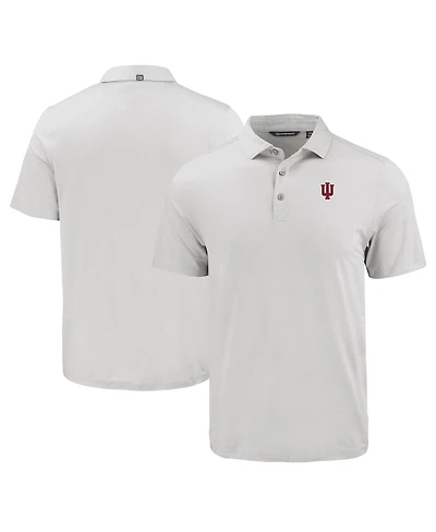 Cutter & Buck Men's Gray Indiana Hoosiers Coastline Epic Comfort Eco Polo Shirt