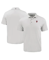 Cutter & Buck Men's Gray Indiana Hoosiers Coastline Epic Comfort Eco Polo Shirt