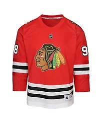 Outerstuff Baby Boys and Girls Connor Bedard Red Chicago Blackhawks Home Centennial Replica Jersey