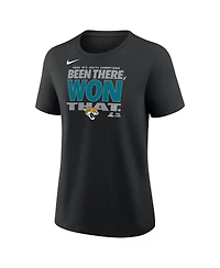 Nike Women's Black Jacksonville Jaguars 2025 Afc South Division s Locker Room Trophy Collection T-Shirt