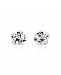 The Lovery Large Polished Knot Stud Earring Sterling Silver