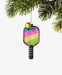 Holiday Lane Sports Glass Pickleball Paddle Ornament, Macy's Exclusive