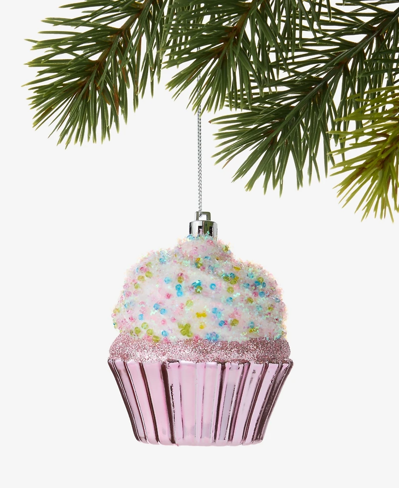 Holiday Lane Sweet Tooth Pink Cupcake Ornament, Exclusively at Macy's