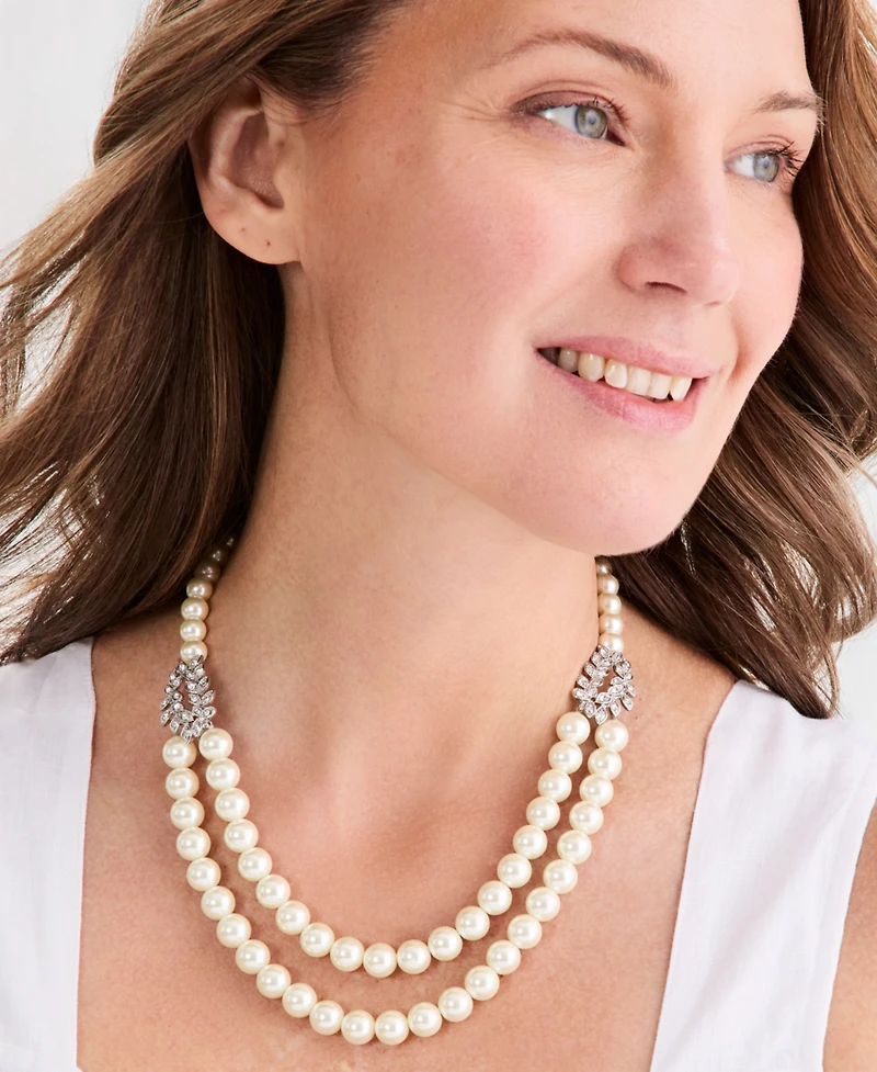 Charter Club Imitation Pearl Statement Necklace, Macy's Exclusive