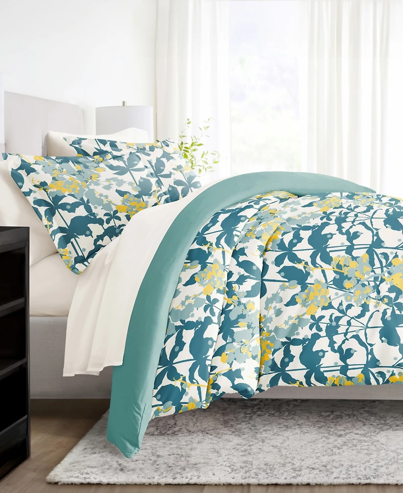 ienjoy Home Bedding Bundle Patterned 6-Piece Comforter with Duvet Cover Set