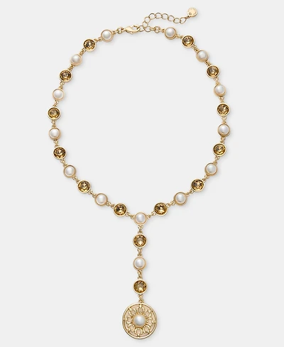 Charter Club Multi-Stone Lariat Necklace, Macy's Exclusive