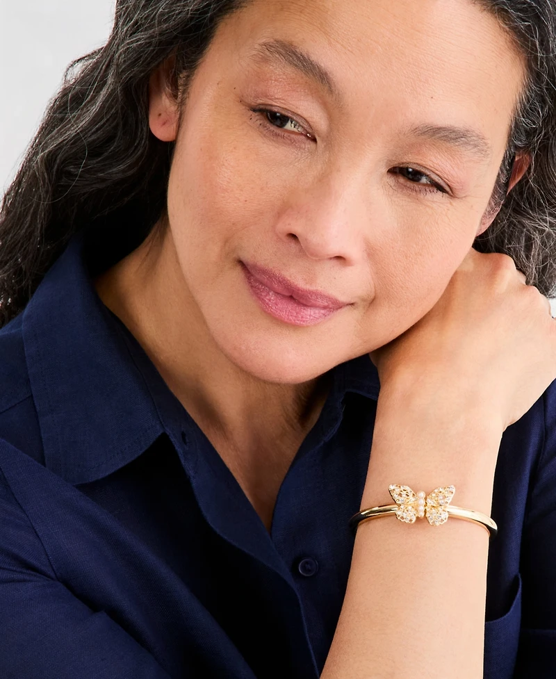 Charter Club Butterfly Hinge Bracelet, Macy's Exclusive