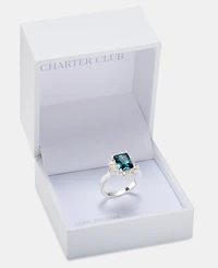 Charter Club Blue Crystal Ring, Macy's Exclusive