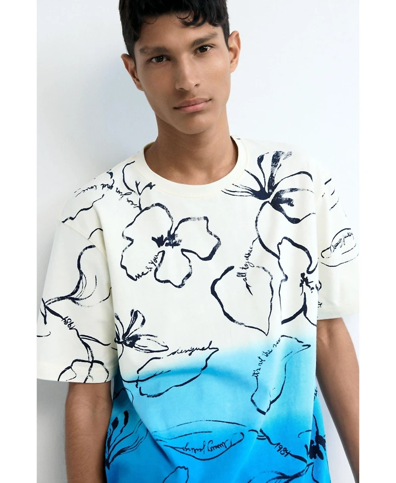 Desigual Men's Tropical Gradient T-shirt