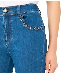 CeCe Women's Fitted Bootcut Denim Jeans