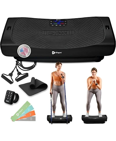 Lifepro Rumblex Pro 4D Vibration Plate Exercise Machine – Full Body Workout Platform for Weight Loss, Circulation & Recovery, Home Fitness