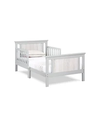 Flynama Rockport Reversible Panel Toddler Bed Solid Wood Dual Tone Finish Low Profile Design for Kids Bedroom