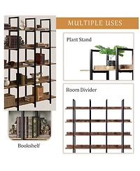 Rainsken 5 Tier Open Bookcase