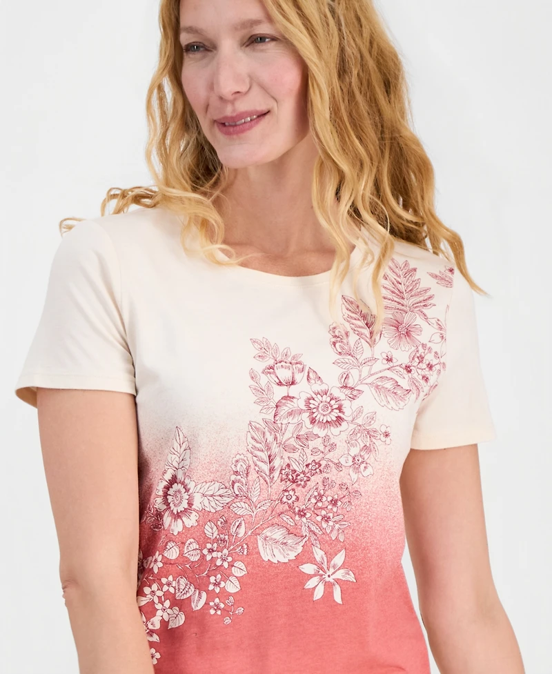 Nautica Women's Ombre Graphic Tee