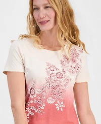 Nautica Women's Ombre Graphic Tee