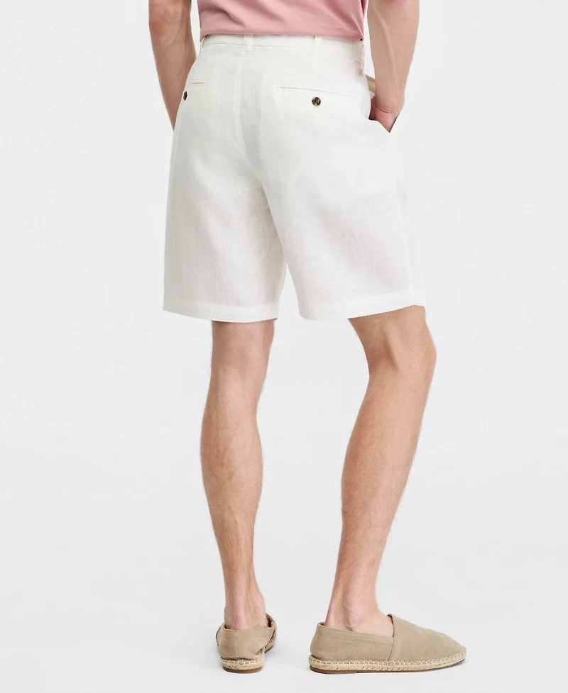 Club Room Men's Linen Pleated Shorts, Macy's Exclusive