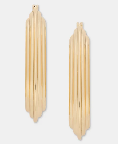 On 34th Textured Oval Hoop Earrings, Macy's Exclusive