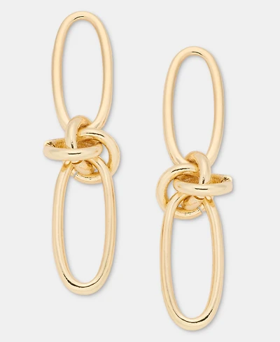 On 34th Knotted Link Linear Drop Earrings, Macy's Exclusive