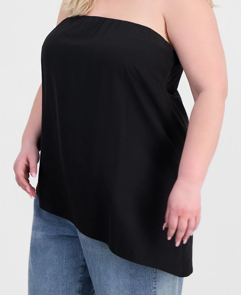 And Now This Trendy Plus Asymmetrical-Neck Strapless Top, Macy's Exclusive