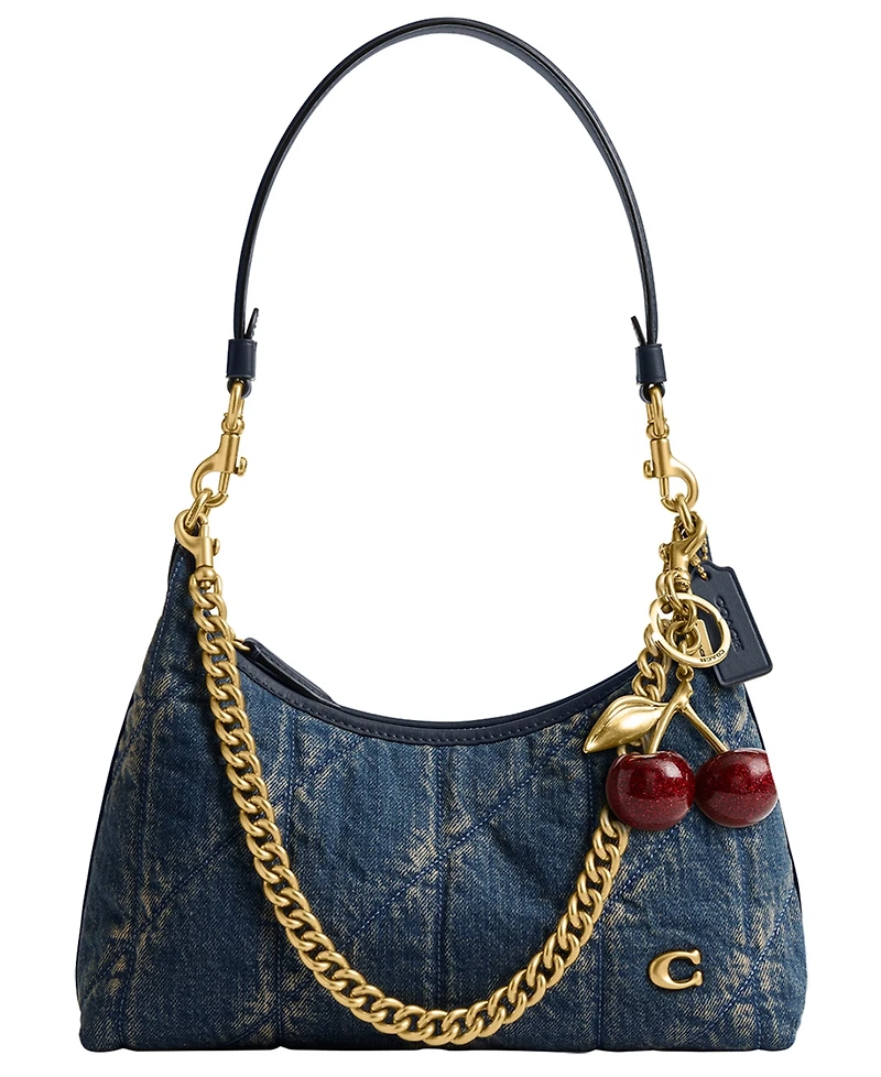 Coach Soft Quilted Loved Denim Juliet Small Shoulder Bag
