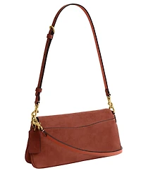 Coach Suede Jet Leather Small Shoulder Bag