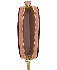 Coach Canvas Signature Essential Zipper Chain Card Case