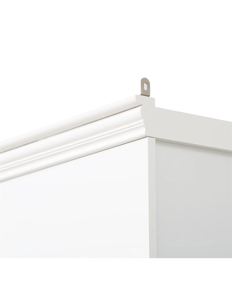 Streamdale Furniture 78.75" Tall 3-Piece Bookcase with 5 Color Led Light, Retro Style