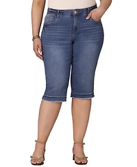 Democracy Plus Skinny Bermuda Mid-Rise Jeans