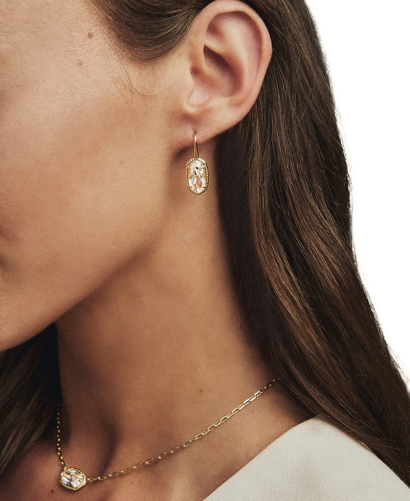 Kendra Scott Cubic Zirconia Lee Luxe Oval Drop Earrings