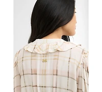 Barbour Women's Asker Oversized-Sleeve Midi Dress